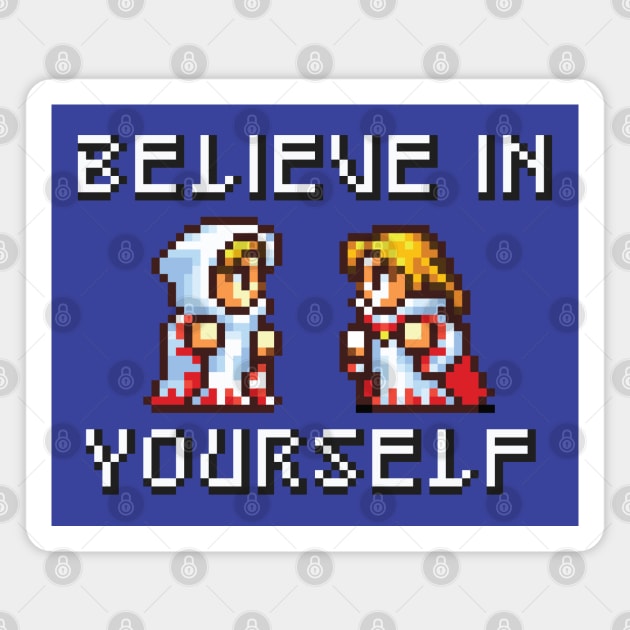 Believe In Yourself White Mage White Wizard Version Magnet by inotyler